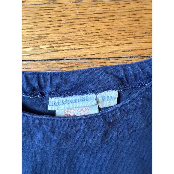 Jojo Maman Girls' Blue Striped Dress Size 18-24 Months - Picture 3 of 4